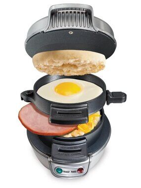 Hamilton Beach Breakfast Sandwich Maker with Egg Cooker Ring